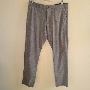 Vuori Mens Gray Aim Pants Performance Lightweight Chino size 34